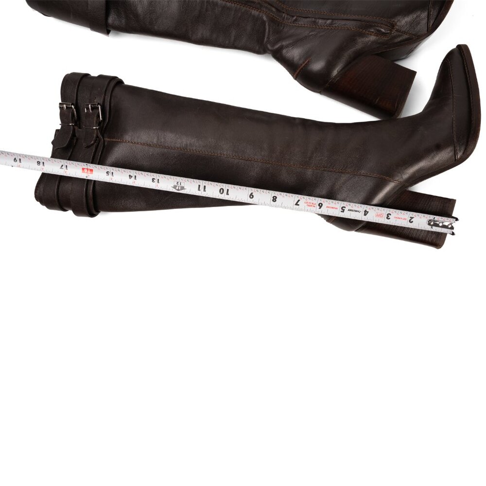 Veronique Branquinho Tall Leather Boots - Brown size 37 - Picture 12 of 12